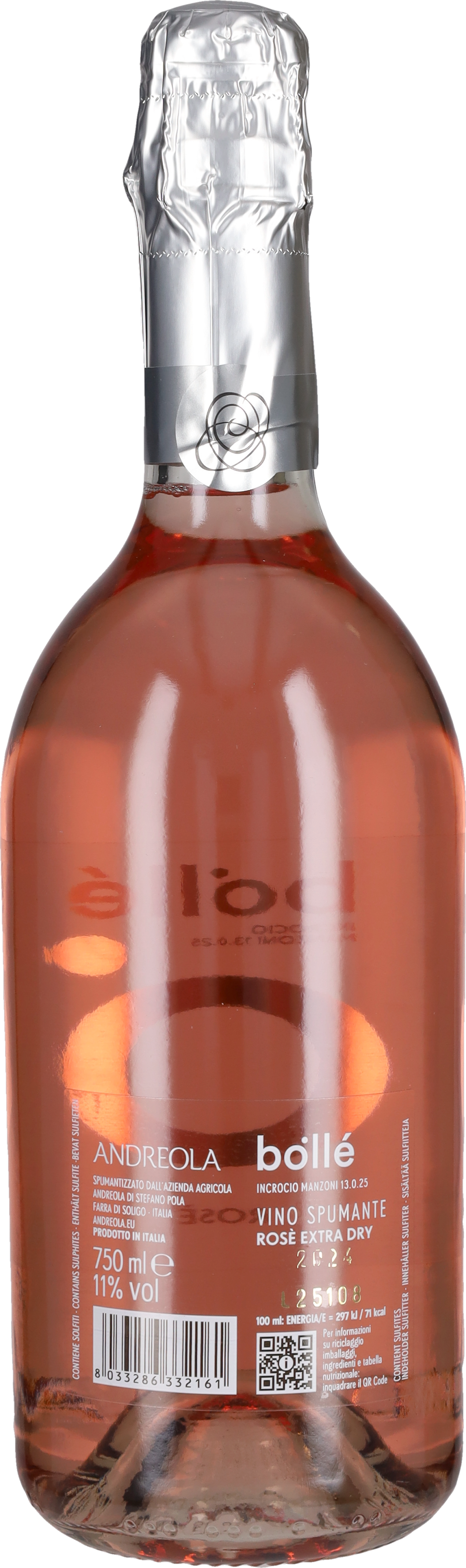 Spumante Extra Dry Rosé 'Bollé' Andreola