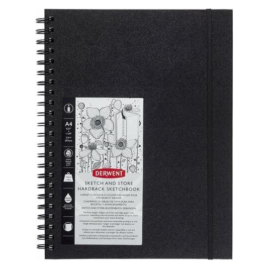 Derwent Sketch & Store Hardcover Skizzenbuch (A4, Harter Einband) (2102178)