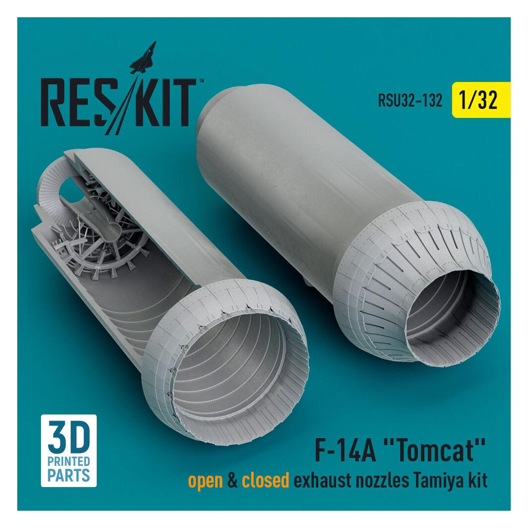 ResKit F-14A Tomcat open & closed exhaust nozzles Tamiya kit (3D Printed) (RSU32-0132)