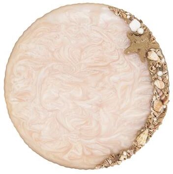 Saro Lifestyle Resin Enchanted Seashell Placemat (Set of 4)