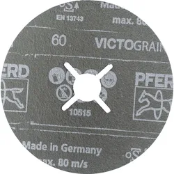 PFERD TOOLS Fiberscheibe geschlitzt VICTOGRAIN für Höchstleistung auf Stahl - 64279019