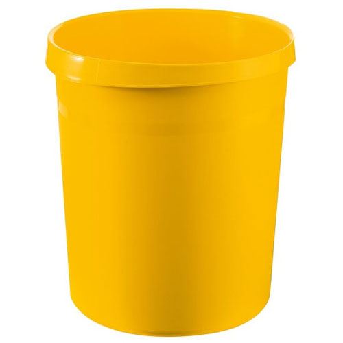 HAN Papierkorb GRIP, 18 Liter, rund, gelb