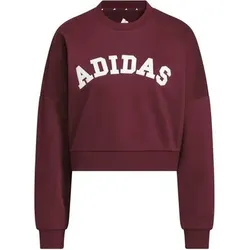 ADIDAS Damen Sweatshirt Chenille Logo Grafik, Größe XXS in Rot Rot