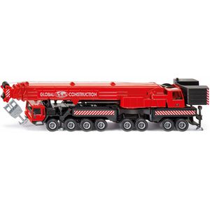 siku Baustellenfahrzeug 4311 Mega Lifter, Mobilkran, aus Metall/Kunststoff, Maßstab 1:55