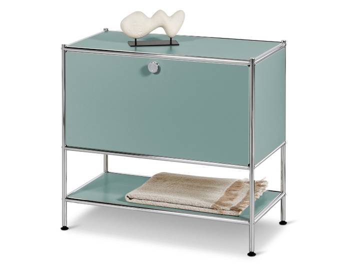 Tchibo - Sideboard Metall »Cn3« mit 1 Klappenfach - 77,5x40x71,5cm - chrom -