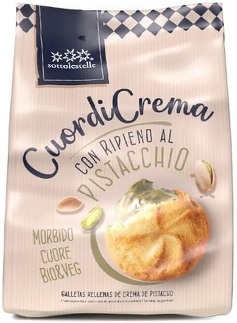 Sottolestelle Bolachas Recheadas De Creme De Pistache Bio 200g