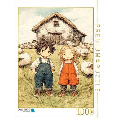 CALVENDO Puzzle Sollen wir so viele Schafe hüten? | 1000 Teile Lege-Größe 64x48cm Foto-Puzzle für glückliche Stunden, Sonstige von , Calvendo Puzzle