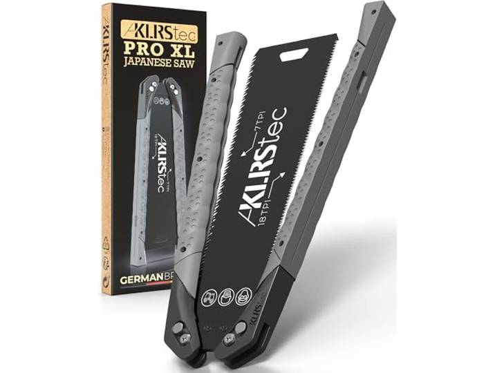 KLRStec PRO XL Japanse zaag, innovatieve Japanse zaag in inklapbaar design