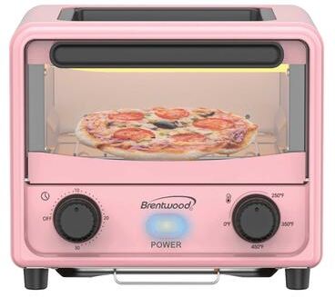 Brentwood 3 Liter Mini Toaster Oven in Pink