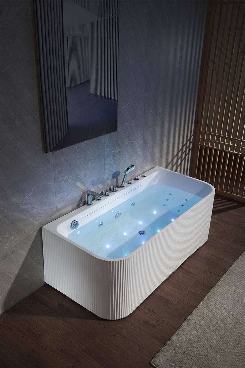 Ergonomische Whirlpool Badkuip met LED-verlichting en Massageduizen