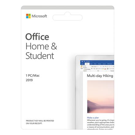 Microsoft Office Home and Student 2019, Office-Paket, 1 Lizenz(en), Englisch, 4000 MB, 4096 MB, 1600 MHz