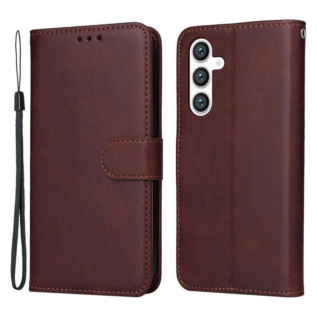 Cover-Discount Galaxy S23 FE - Premium Handyhülle Etui braun (Samsung Galaxy S23 FE) (660150048A)