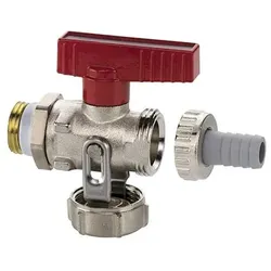 Simplex KFE Kugelhahn 1/2" (DN15) Durchgang für Heizung - Schwermodell vernickelt