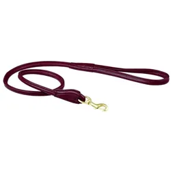 Weatherbeeta Hundeleine aus gerolltem Leder (M, Hund, Spazieren), Halsband + Leine