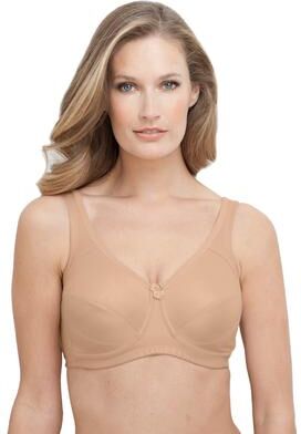 Plus Size Women's Glamorise® Magic Lift® Medium-Impact Wireless Sport Bra 1005 by Glamorise in Cafe (Size 44 J)