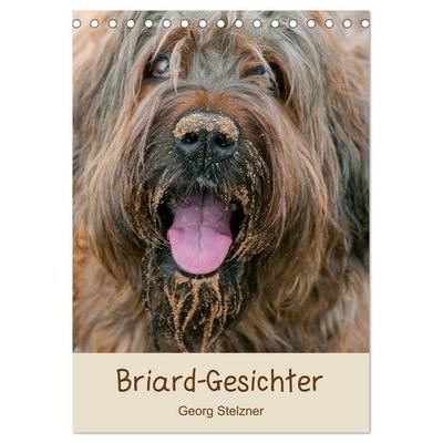 Briard-Gesichter (Tischkalender 2026 DIN A5 hoch), CALVENDO Monatskalender