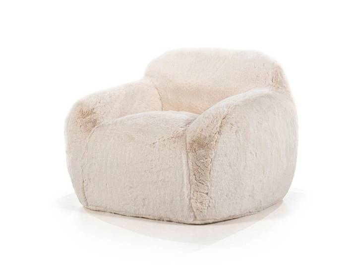 LEVEN Lifestyle Sessel LOUGH weicher und flauschiger Stoff Kuschelsessel