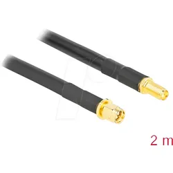 DELOCK 90461 - SMA Stecker zu SMA Buchse LMR/CFD300 2 m