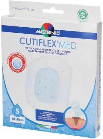 Master-Aid Master Aid Cutiflex  Med Waterproof Island Dressing 10x8cm
