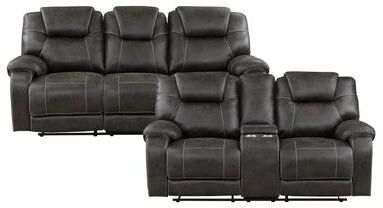 Fremont & Park Flannery 2-Piece Manual Reclining Living Room Sofa Set