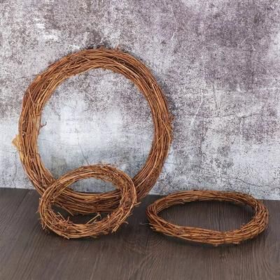 Inspired Finds EverJoy Christmas Artificial Wreath Handmade Wicker Vine Rattan Garland For Holiday, Home & Party Decoration (830CM) heart 20cm