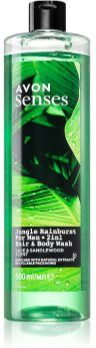 Avon Senses Jungle Rainburst champô e gel de duche 2 em 1 500 ml. Senses Jungle Rainburst
