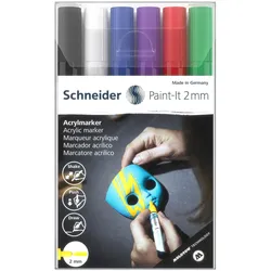 Schneider Paint-It V1 Acrylstifte 2.0 mm Mehrfarbig
