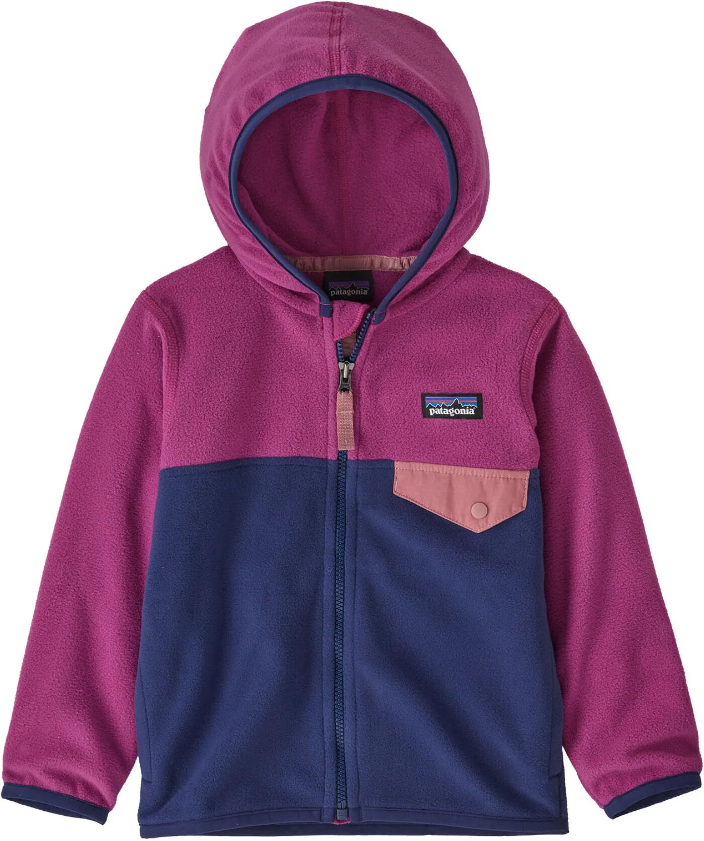 Patagonia Veste Micro D Snap-T Bleu 6 mois