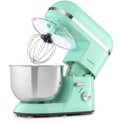 Bella Elegance Küchenmaschine 1800W 2,7PS 5,2 Ltr Edelstahl BPA-frei Pastellgrün