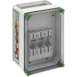 Spelsberg 04321586 NH-Reitersicherungsgehäuse, Schutzart IP65, Schlagfestigkeit IK08, Schutzklasse II, Ui 690V AC, Bemessungsisolationsspannung