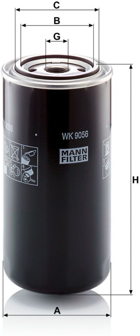 Kraftstofffilter MANN-FILTER WK 9056