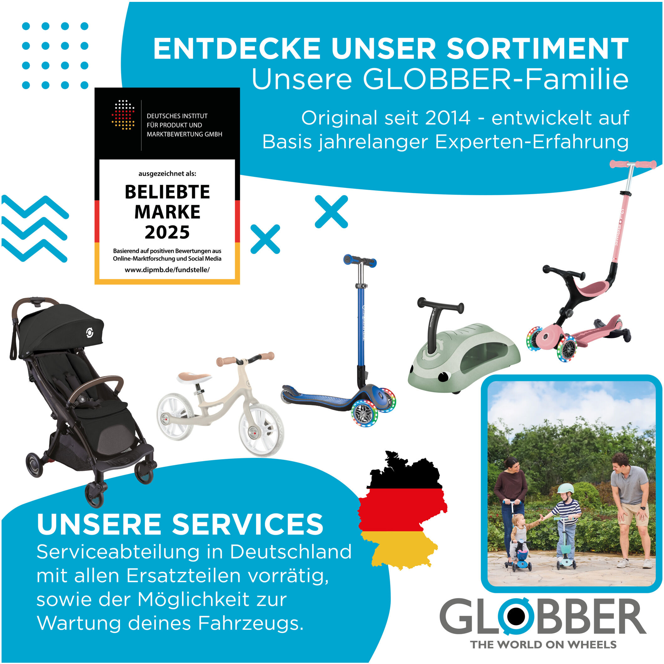 GLOBBER Tretroller Primo Plus Lights, mit LED-Leuchtrollen