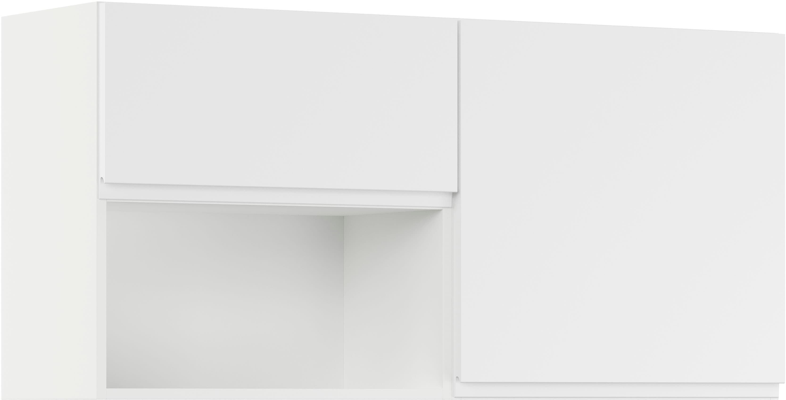 Mehrzweckschrank-Set IMPULS KÜCHEN "Warschau", weiß (weiß mit beton, optik natur), B:120cm H:57,9cm T:34,5cm, Holzwerkstoff, Pulverlack, Kastenmöbel-Sets, Vielfältige Varianten verfügbar; kombinierbar mit anderen Artikeln