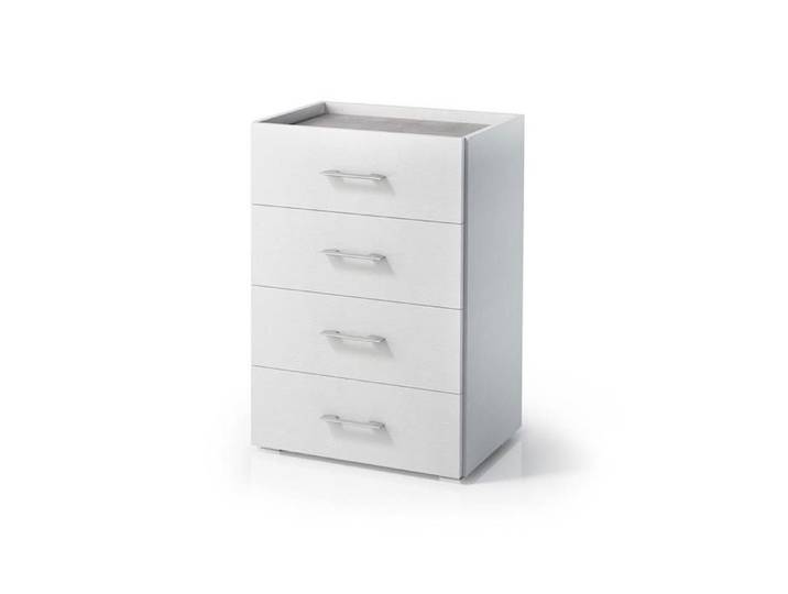 COMMODE POLYVALENTE À 4 TIROIRS AVEC PLATEAU EN BÉTON