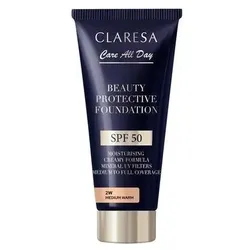 Physicians Formula, Foundation, Claresa Beauty Protective Foundation Moisturizing Foundation With Spf50 2w Medium Warm 30ml (2W Medium Warm)