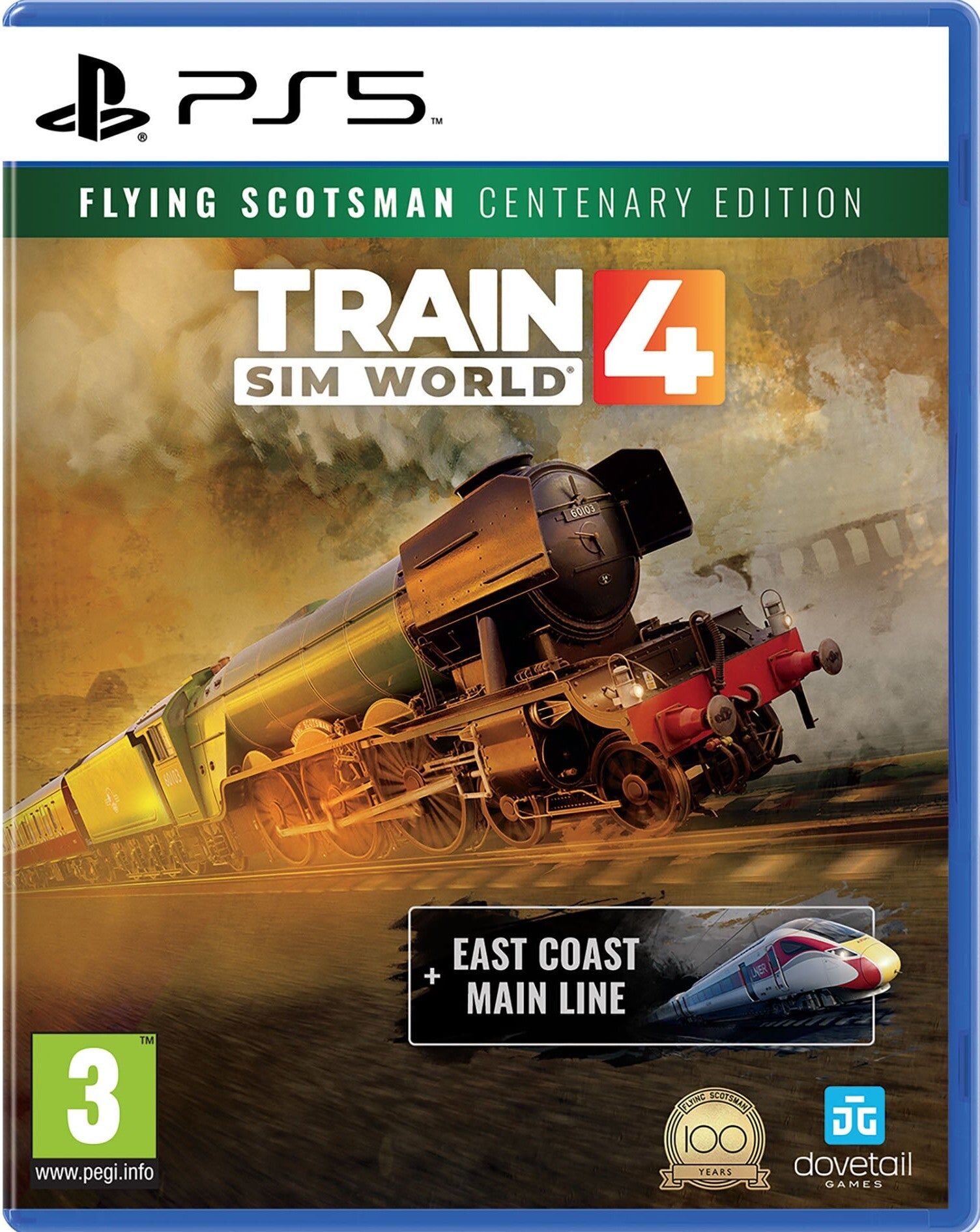 Dovetail Games Train Sim World 4: Flying Scotsman Centenary Edition for PlayStation 5 (Disc)