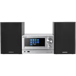 Kenwood M-7000S (Bluetooth, CD Player, WLAN, 2x 30 W), Stereoanlage, Silber