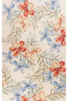 KAS Rugs KAS Coral Ivory Aloha Hand-tufted Rug