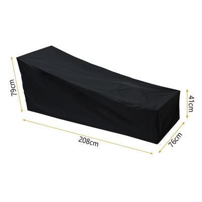 Outdoor Sun Lounger Cover Waterproof Patio Furniture Protector 208x76x79cm 1pc