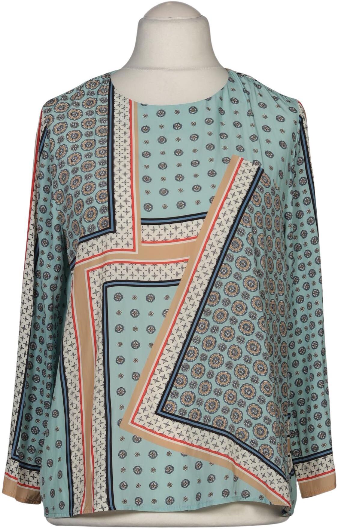 Cain Damen Bluse, Mehrfarbig, Gr. EU 40 (Marc Cain N4), Synthetik - Second Hand