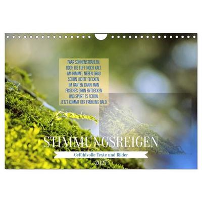 Stimmungsreigen Gefühlvolle Texte und Bilder (Wandkalender 2027 DIN A4 quer), CALVENDO Monatskalender