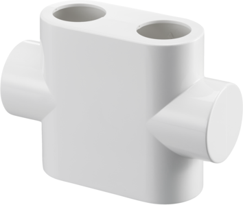 Oventrop design cover 1184095 "Multiblock T", droit, blanc