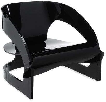 Kartell Joe Colombo Stuhl (schwarz) schwarz