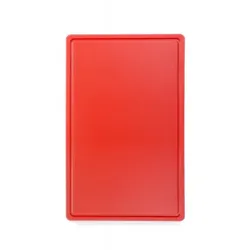 2x HENDI Schneidbretter HACCP Gastronorm 1/1 - für Fleisch - Farbe: rot 530x325x(H)15 mm