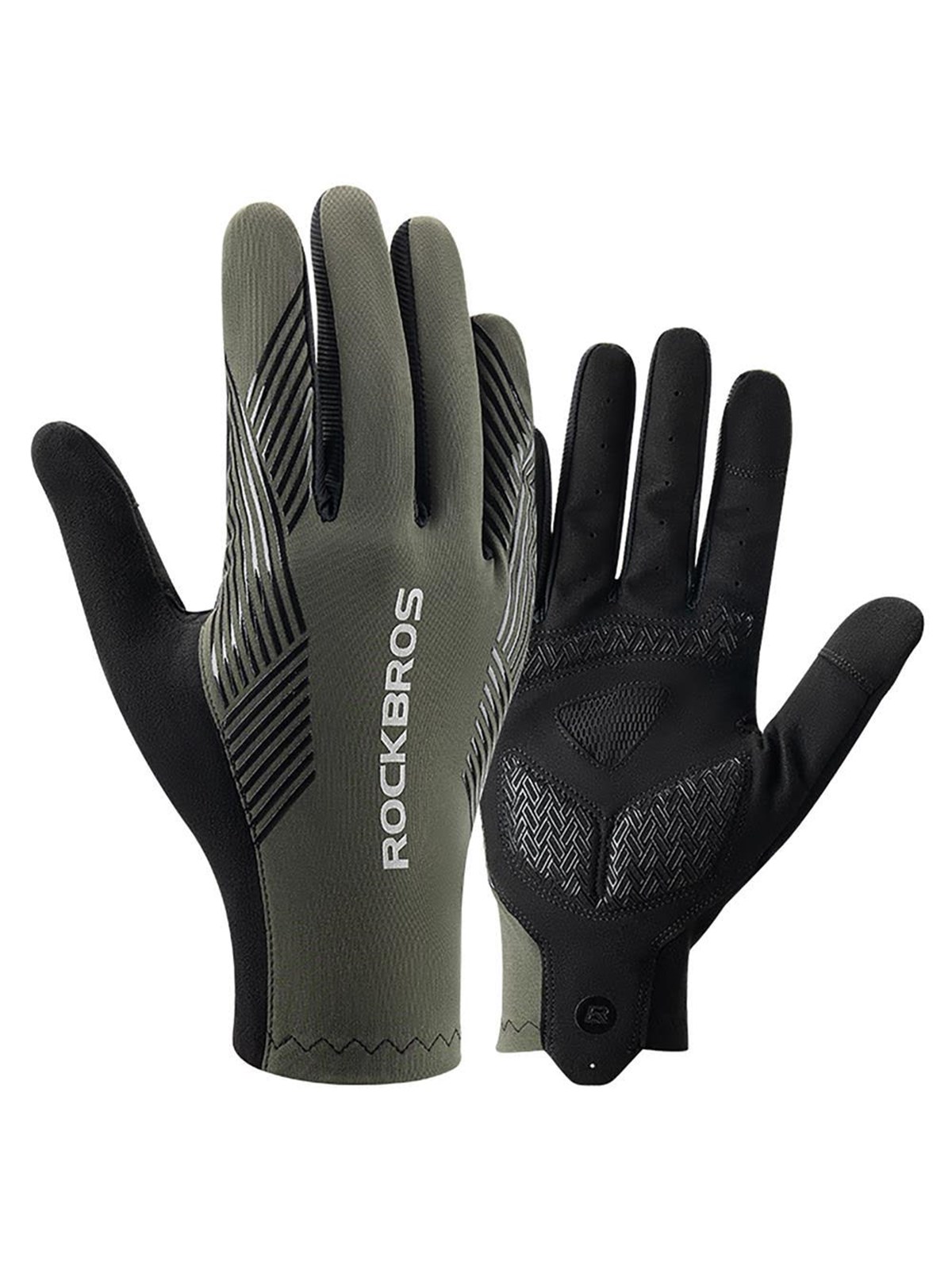 Rockbros cycling gloves spring/summer/autumn full size: L - green