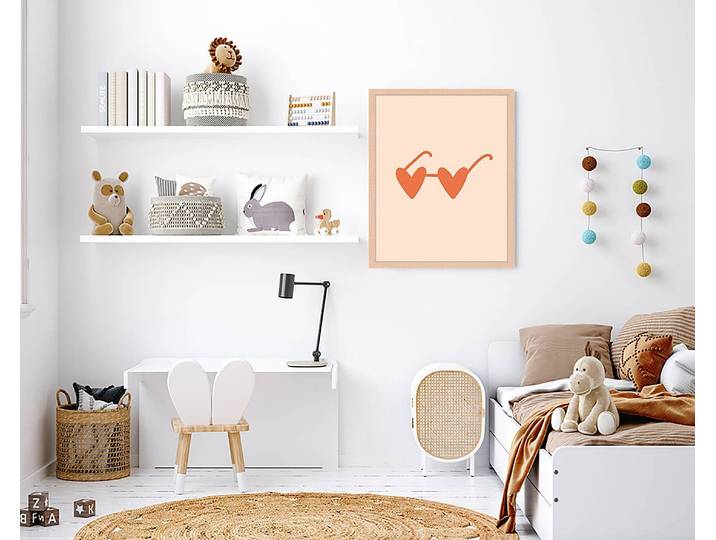 Tableau déco Love Vision 43 x 53cm Multicolore