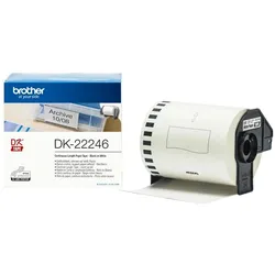 Brother DK-22246 Etiketten erstellendes Band Schwarz auf weiss