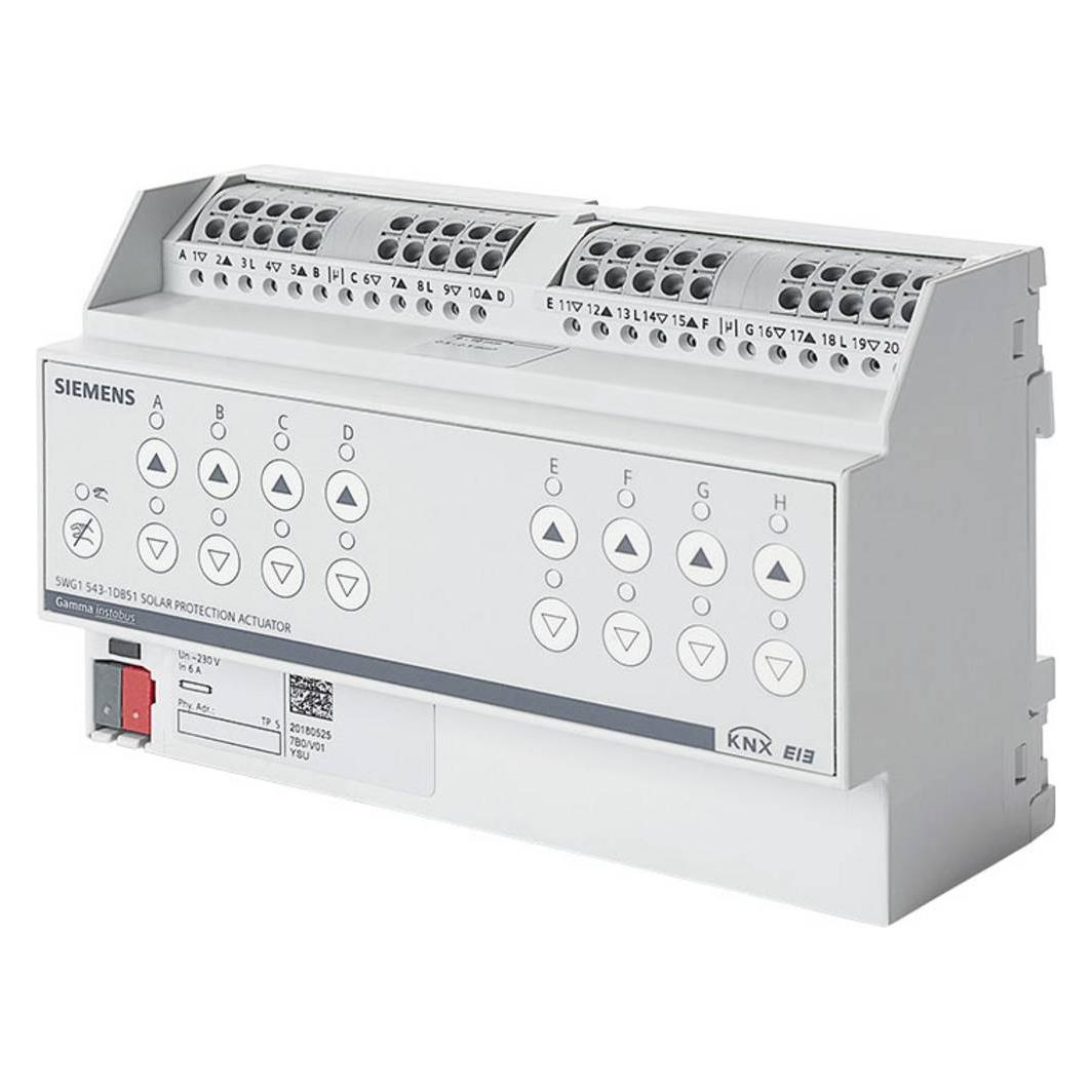 Siemens SONNENSCHUTZAKTOR 8X230VAC/6A (N 543/D51) (Rolladenaktor, Schaltaktor) (5WG15431DB51)