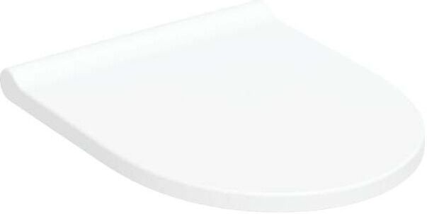 Geberit Acanto WC-Sitz 502719011 Scharniere Messing verchromt, mit Absenkautomatik, abnehmbar, weiß