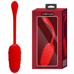 Pretty Love, Vibrator, Vibrierendes Ei Mit Roter Wiederaufladbarer Meerestextur